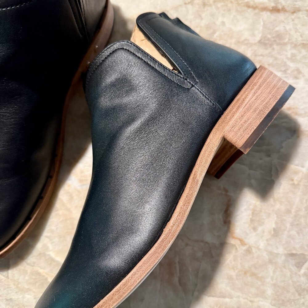Beek Falcon Black Leather Ankle Boots Booties  9 - Picture 5 of 12